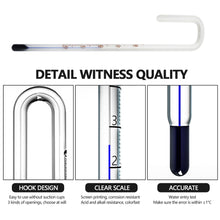 Load image into Gallery viewer, Aquarium U Shape Thermometer Fish Tank Hanging on Glass Temperature Meter Temp Monitor Gauge for Thick Glass Tank 8mm/12mm/15mm

