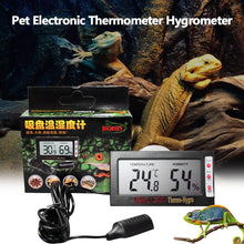 Load image into Gallery viewer, Reptile Tank Digital Temperature &amp; Humidity Meter Large LCD Screen Thermometer Hygrometer Temp Humidity Monitor Meter for Lizard Tortoise Fish Keeping
