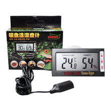 Load image into Gallery viewer, Reptile Tank Digital Temperature &amp; Humidity Meter Large LCD Screen Thermometer Hygrometer Temp Humidity Monitor Meter for Lizard Tortoise Fish Keeping

