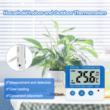 Load image into Gallery viewer, Indoor &amp; Outdoor Digital Temperature Meter with Alarm LCD Thermometer Temp Monitor Gauge for Refrigerator
