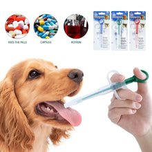 Load image into Gallery viewer, Pet Dog Cat Puppy Pill Dispenser Feeding Kit Given Medicine Control Rods Home Universal Pet Medicine Feeder Push Dispenser

