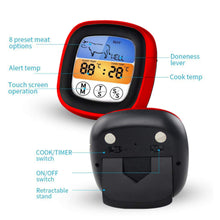 Load image into Gallery viewer, Digital Meat Thermometer for Cooking LCD Touchscreen Food Thermometer Kitchen Timer with Backlight BBQ Oven Cooking Thermometer
