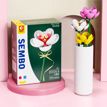 Load image into Gallery viewer, Flower Building Blocks Bricks 3D Model Toy Home Decoration Floral Plant Chrysanthemum Rose Flower Assembly Brick Girl Toy Child Gift

