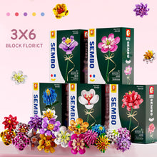 Load image into Gallery viewer, Flower Building Blocks Bricks 3D Model Toy Home Decoration Floral Plant Chrysanthemum Rose Flower Assembly Brick Girl Toy Child Gift
