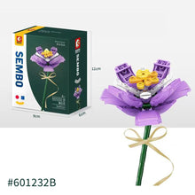 Load image into Gallery viewer, Flower Building Blocks Bricks 3D Model Toy Home Decoration Floral Plant Chrysanthemum Rose Flower Assembly Brick Girl Toy Child Gift
