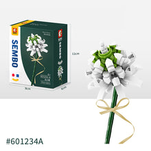 Load image into Gallery viewer, Flower Building Blocks Bricks 3D Model Toy Home Decoration Floral Plant Chrysanthemum Rose Flower Assembly Brick Girl Toy Child Gift
