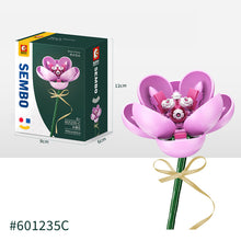Load image into Gallery viewer, Flower Building Blocks Bricks 3D Model Toy Home Decoration Floral Plant Chrysanthemum Rose Flower Assembly Brick Girl Toy Child Gift
