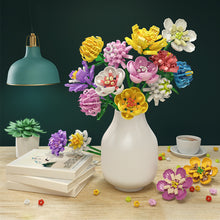 Load image into Gallery viewer, Flower Building Blocks Bricks 3D Model Toy Home Decoration Floral Plant Chrysanthemum Rose Flower Assembly Brick Girl Toy Child Gift
