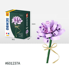 Load image into Gallery viewer, Flower Building Blocks Bricks 3D Model Toy Home Decoration Floral Plant Chrysanthemum Rose Flower Assembly Brick Girl Toy Child Gift
