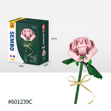 Load image into Gallery viewer, Flower Building Blocks Bricks 3D Model Toy Home Decoration Floral Plant Chrysanthemum Rose Flower Assembly Brick Girl Toy Child Gift
