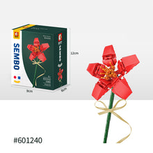 Load image into Gallery viewer, Flower Building Blocks Bricks 3D Model Toy Home Decoration Floral Plant Chrysanthemum Rose Flower Assembly Brick Girl Toy Child Gift

