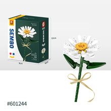Load image into Gallery viewer, Flower Building Blocks Bricks 3D Model Toy Home Decoration Floral Plant Chrysanthemum Rose Flower Assembly Brick Girl Toy Child Gift
