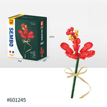 Load image into Gallery viewer, Flower Building Blocks Bricks 3D Model Toy Home Decoration Floral Plant Chrysanthemum Rose Flower Assembly Brick Girl Toy Child Gift

