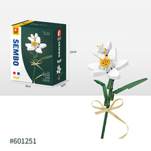 Load image into Gallery viewer, Flower Building Blocks Bricks 3D Model Toy Home Decoration Floral Plant Chrysanthemum Rose Flower Assembly Brick Girl Toy Child Gift

