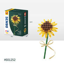 Load image into Gallery viewer, Flower Building Blocks Bricks 3D Model Toy Home Decoration Floral Plant Chrysanthemum Rose Flower Assembly Brick Girl Toy Child Gift
