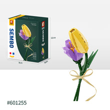 Load image into Gallery viewer, Flower Building Blocks Bricks 3D Model Toy Home Decoration Floral Plant Chrysanthemum Rose Flower Assembly Brick Girl Toy Child Gift

