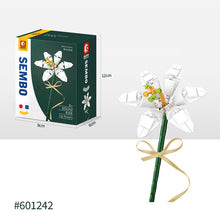 Load image into Gallery viewer, Flower Building Blocks Bricks 3D Model Toy Home Decoration Floral Plant Chrysanthemum Rose Flower Assembly Brick Girl Toy Child Gift
