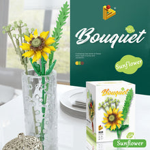 Load image into Gallery viewer, Flower Bouquet Building Blocks Bricks 3D Model Toy Home Decoration Floral Plant Rose Flower Sunflower Assembly Brick Girl Toy Child Gift
