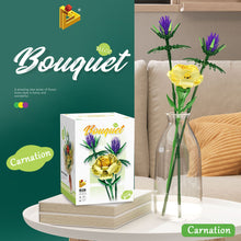 Load image into Gallery viewer, Flower Bouquet Building Blocks Bricks 3D Model Toy Home Decoration Floral Plant Rose Flower Sunflower Assembly Brick Girl Toy Child Gift
