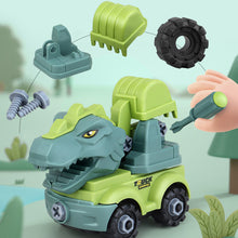 Load image into Gallery viewer, Children's Assembly Construction Toy Dinosaur Engineering Car Excavator Truck Educational DIY Model Car Toys for Kids Boy Child Gifts
