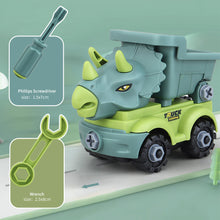 Load image into Gallery viewer, Children's Assembly Construction Toy Dinosaur Engineering Car Excavator Truck Educational DIY Model Car Toys for Kids Boy Child Gifts
