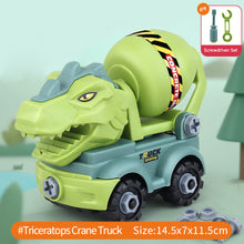 Load image into Gallery viewer, Children's Assembly Construction Toy Dinosaur Engineering Car Excavator Truck Educational DIY Model Car Toys for Kids Boy Child Gifts
