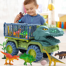 Load image into Gallery viewer, Children Dinosaur Engineering Car Toys Kids Large Size Transport Excavator Vehicles Carrier Truck Toy Pull Back Vehicle Gifts

