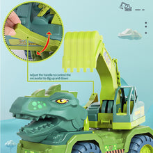 Load image into Gallery viewer, Children Dinosaur Engineering Car Toys Kids Large Size Transport Excavator Vehicles Carrier Truck Toy Pull Back Vehicle Gifts
