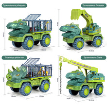 Load image into Gallery viewer, Children Dinosaur Engineering Car Toys Kids Large Size Transport Excavator Vehicles Carrier Truck Toy Pull Back Vehicle Gifts
