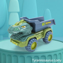 Load image into Gallery viewer, Children Dinosaur Engineering Car Toys Kids Large Size Transport Excavator Vehicles Carrier Truck Toy Pull Back Vehicle Gifts
