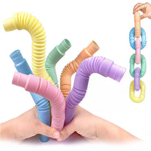 Load image into Gallery viewer, Pop Tubes Fidget Toy Stress Relieve Toys Children Autism Stress Relieve Plastic Bellows Kids Squeeze Toy Gifts
