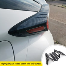 Load image into Gallery viewer, 4Pcs/Set Rear Back Lamp Tail Light Cover Trim Carbon Fiber Silver for Toyota CHR C-HR 2016-2018
