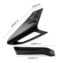 Load image into Gallery viewer, 4Pcs/Set Rear Back Lamp Tail Light Cover Trim Carbon Fiber Silver for Toyota CHR C-HR 2016-2018
