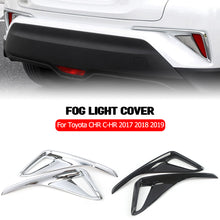 Load image into Gallery viewer, Pair Car Rear Bumper Lamp Fog Light Cover Trim Molding Garnish Frame For Toyota C-HR CHR 2017-2019
