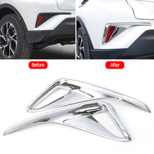 Load image into Gallery viewer, Pair Car Rear Bumper Lamp Fog Light Cover Trim Molding Garnish Frame For Toyota C-HR CHR 2017-2019
