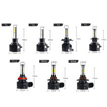 Load image into Gallery viewer, 2Pcs Car 360 Degree LED H7 H11 LED Bulb H1 H4 H8 H9 9005 HB3 9006 HB4 Auto Headlight Bulb Fog Light 12V 14000LM

