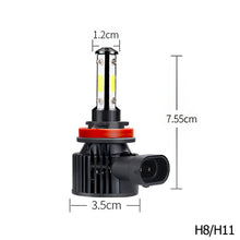 Load image into Gallery viewer, 2Pcs Car 360 Degree LED H7 H11 LED Bulb H1 H4 H8 H9 9005 HB3 9006 HB4 Auto Headlight Bulb Fog Light 12V 14000LM
