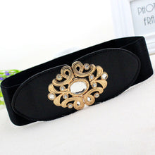 Load image into Gallery viewer, Women Elastic Waist Belt Versatile Elastic Decorative Wide Belt Dress Skirt Waist Elastic Belts
