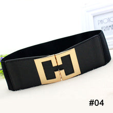 Load image into Gallery viewer, Women Elastic Waist Belt Versatile Elastic Decorative Wide Belt Dress Skirt Waist Elastic Belts
