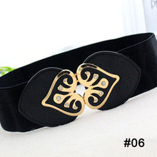 Load image into Gallery viewer, Women Elastic Waist Belt Versatile Elastic Decorative Wide Belt Dress Skirt Waist Elastic Belts
