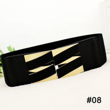 Load image into Gallery viewer, Women Elastic Waist Belt Versatile Elastic Decorative Wide Belt Dress Skirt Waist Elastic Belts
