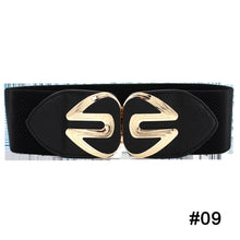 Load image into Gallery viewer, Women Elastic Waist Belt Versatile Elastic Decorative Wide Belt Dress Skirt Waist Elastic Belts
