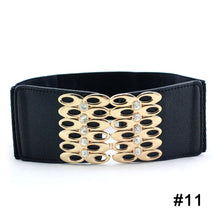 Load image into Gallery viewer, Women Elastic Waist Belt Versatile Elastic Decorative Wide Belt Dress Skirt Waist Elastic Belts
