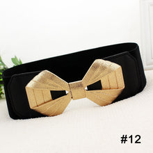 Load image into Gallery viewer, Women Elastic Waist Belt Versatile Elastic Decorative Wide Belt Dress Skirt Waist Elastic Belts
