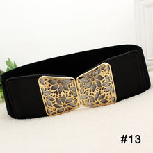 Load image into Gallery viewer, Women Elastic Waist Belt Versatile Elastic Decorative Wide Belt Dress Skirt Waist Elastic Belts
