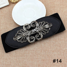 Load image into Gallery viewer, Women Elastic Waist Belt Versatile Elastic Decorative Wide Belt Dress Skirt Waist Elastic Belts
