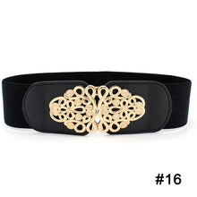 Load image into Gallery viewer, Women Elastic Waist Belt Versatile Elastic Decorative Wide Belt Dress Skirt Waist Elastic Belts
