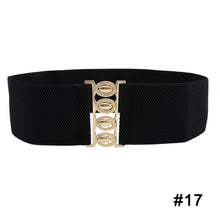 Load image into Gallery viewer, Women Elastic Waist Belt Versatile Elastic Decorative Wide Belt Dress Skirt Waist Elastic Belts
