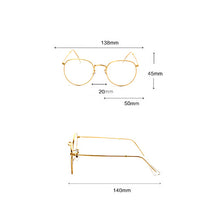 Load image into Gallery viewer, Art Style Anti-blue Light Flat Glasses Metal Frame Glasses Blocking Filter Computer Glasses Transparent Glasses
