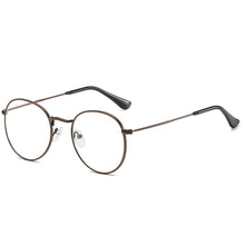 Load image into Gallery viewer, Art Style Anti-blue Light Flat Glasses Metal Frame Glasses Blocking Filter Computer Glasses Transparent Glasses

